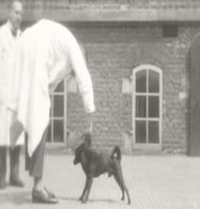 Figure 2. Still from a film showing young Rademaker and his teacher Magnus in Utrecht (early 1920s). Source: Institute of Sound & Vision, Hilversum, Netherlands.