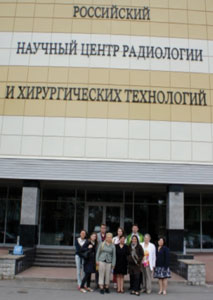 In June 2012, five Toronto residents visited St. Petersburg, Russia, here seen accompanied by Russian residents and Natalya Shuleshova, coordinator of the NIRVE program at the State Pavlov Medical University in St. Petersburg.