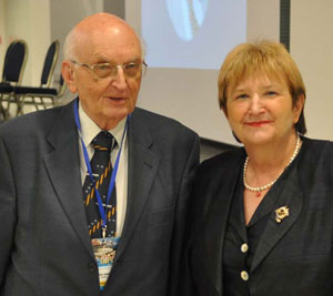 Vida Demarin, MD, honorary president of the INPC Congress, and Bosko Barac, MD.