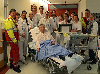 Figure 4. The Pre and In hospital acute stroke team at Oslo University Hospital in Norway (courtesy of Professor Espen Deitrichs).  Photo: Fundamentals_fig5.jpg 