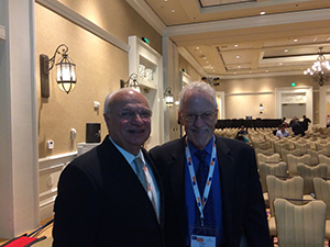 RAAD SHAKIR (LEFT) AND WALTER BRADLEY CHAIR THE TOPIC ADVISORY GROUPS FOR ICD-11 AND ICD-10.