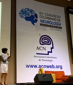 Official inauguration of the XII Colombian Congress of Neurology by Yuri Takeuchi, MD, Congress president.
